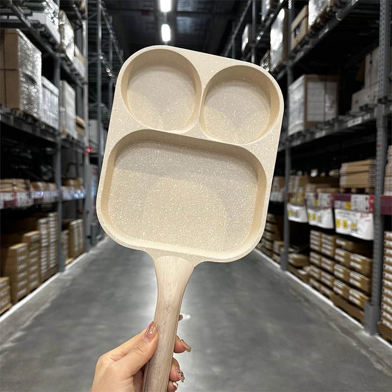 苏泊尔高级感 三合一汉堡锅不粘麦饭石早餐锅平底锅煎蛋锅鸡蛋专