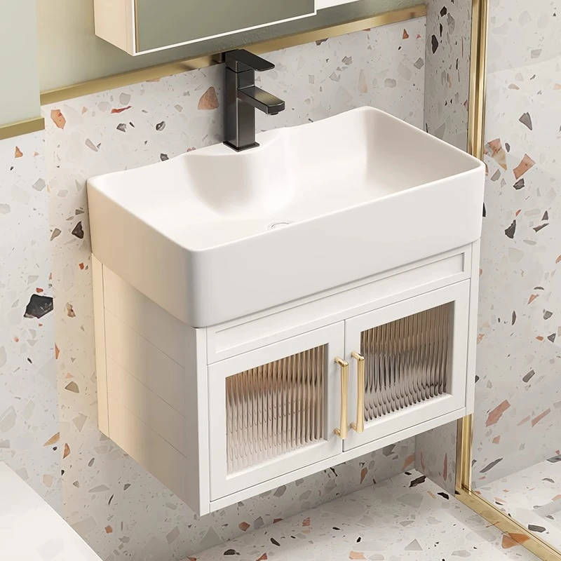 【小户型30深40宽】浴室柜组合陶瓷一体盆洗手池小尺寸脸盆洗漱台