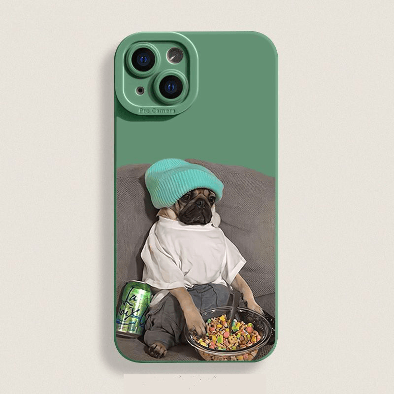 干饭法斗iphone15苹果透明保护壳14promax硅胶13pro个性12创意