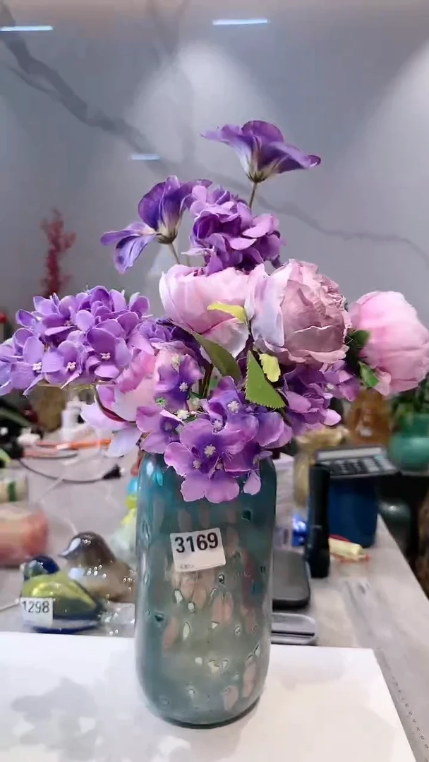 【闪购商品】外贸琉璃花瓶摆件微瑕