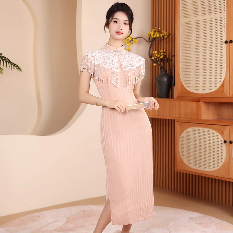 【苏州小娘鱼】尘记【姑苏客】改良年轻旗袍复古气质日常可穿连衣裙