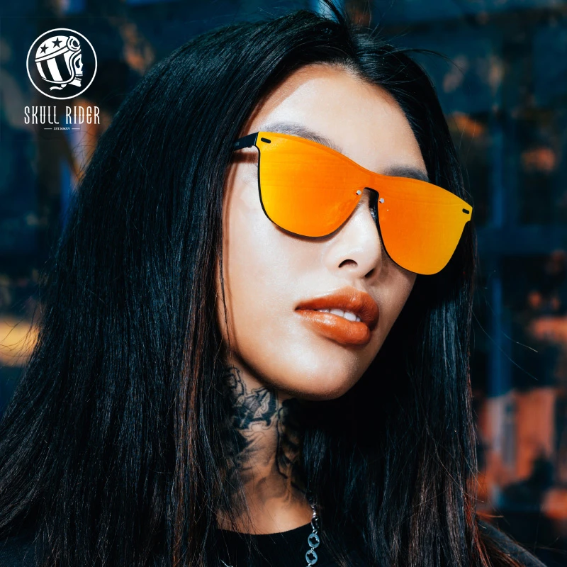 SKULLRIDER夏季新款全镜太阳眼镜女潮流个性防紫外线网红开车墨镜
