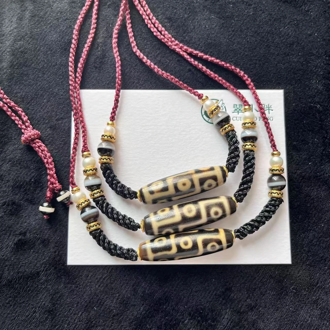 翠小胖   925银上肯九眼diy项链编绳款搭珍珠新多样性发1