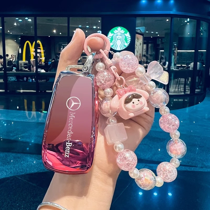奔驰c260l钥匙套gla200车a200l壳e300l扣glc300l c200l女2024款2