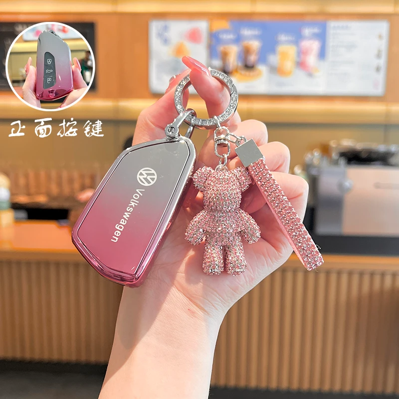 适用大众钥匙套2024款ID3车途昂x高尔夫8凌渡L揽境id4/id6揽巡包