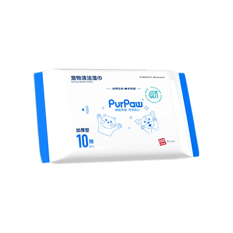 PurPaw宠物清洁湿巾 10抽/包 *3