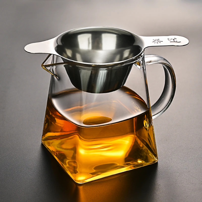 耐热高硼硅玻璃公道杯茶漏大容量分茶器加厚家用泡茶杯茶壶茶具商品图