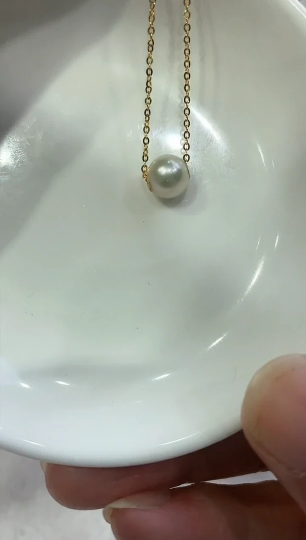 【闪购商品】海水珍珠颈饰18K金镶嵌B7