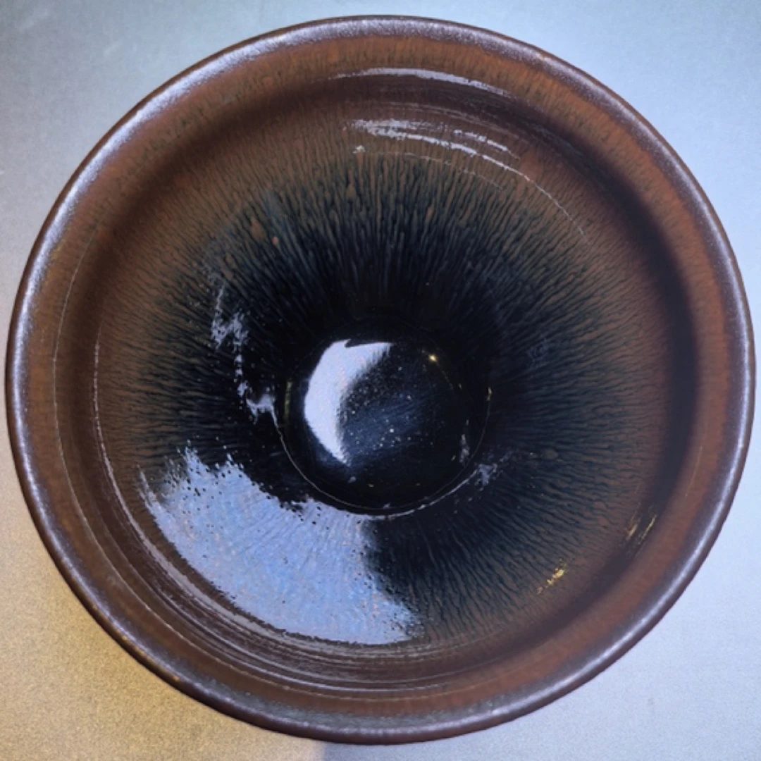 建窑建盏，龙窑柴烧漱口兔毫杯，毫丝条达，古朴典雅，精品上架！