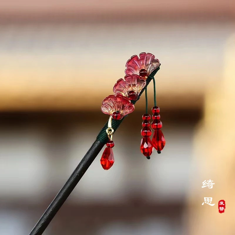 菲可家A7222【银杏叶】古风简约百搭发簪子汉服旗袍高级感配饰发饰