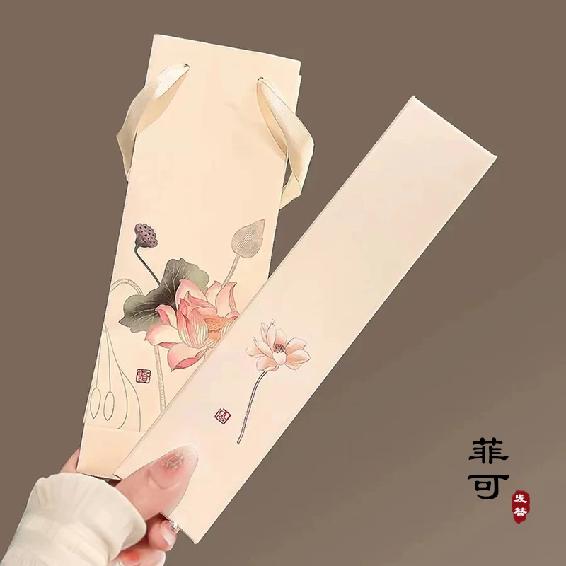 菲可家【手工荷花发簪发饰头饰礼盒】古风百搭超仙时尚发簪礼盒