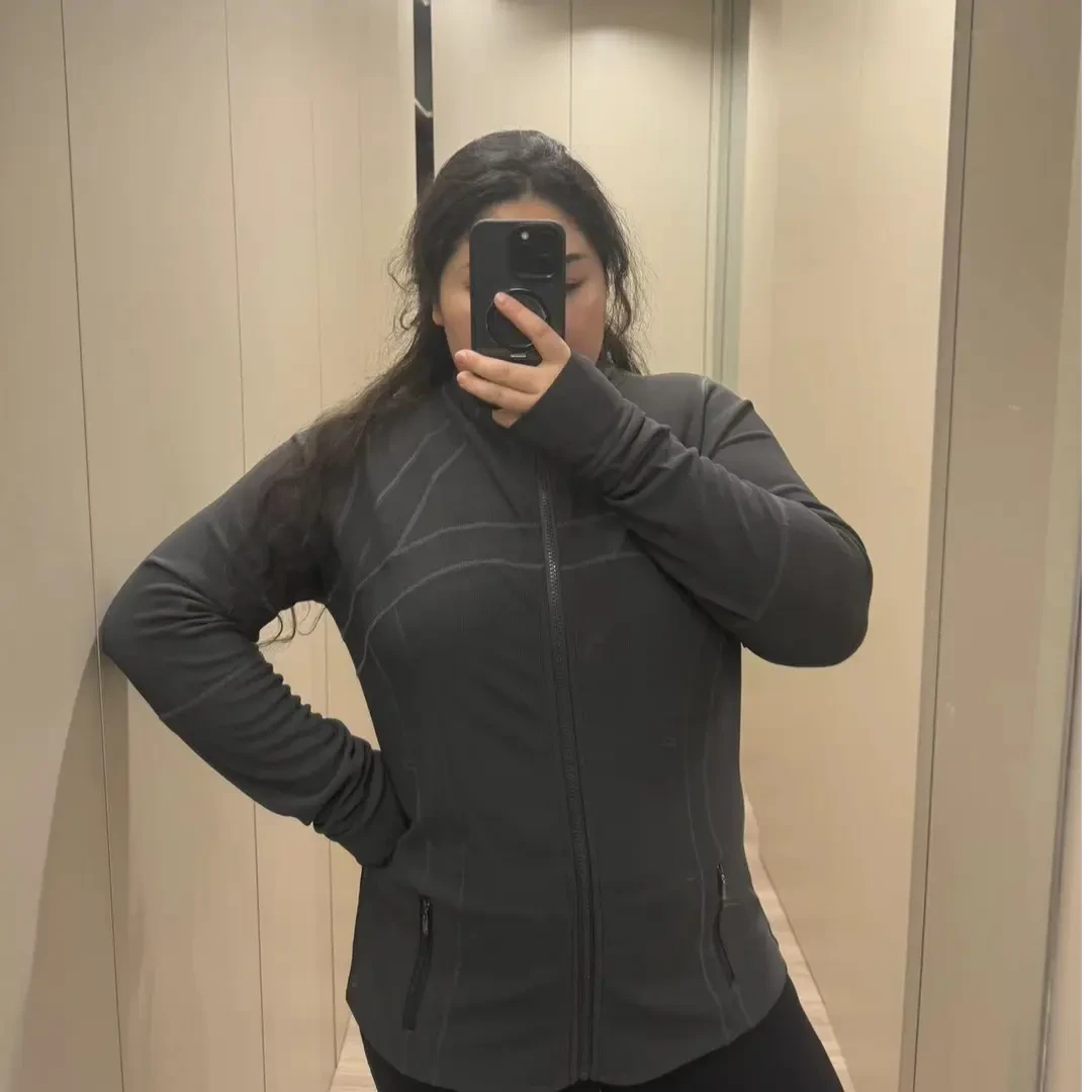 励志大码女款秋冬运动修身显瘦外套WT-803