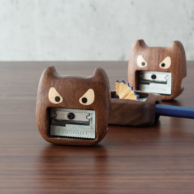 木上黑胡桃实木卷笔刀小学生铅笔刀削笔器幼儿园刨笔绞文创礼物