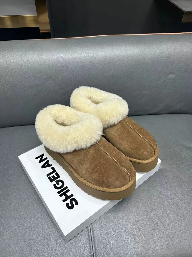 诗歌兰雪地靴时尚百搭厚底增高短靴