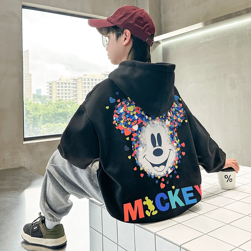 男童卫衣春秋款2024新款秋季儿童衣服中大童秋装连帽男孩秋款童装