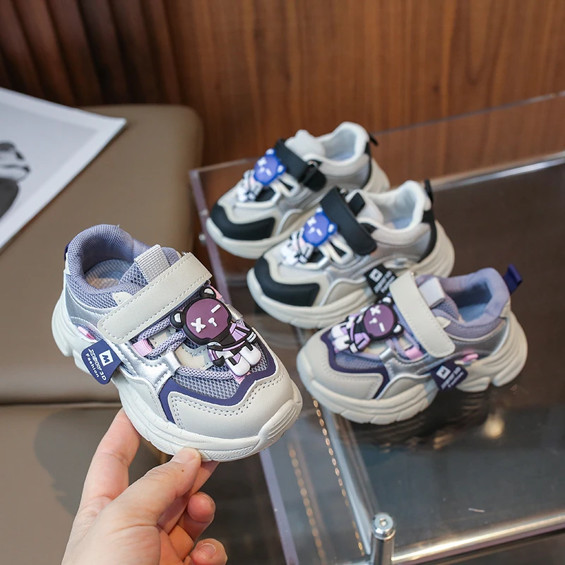 儿童运动鞋2024春秋季新款软底男女童鞋子老爹鞋中大童跑鞋-A900