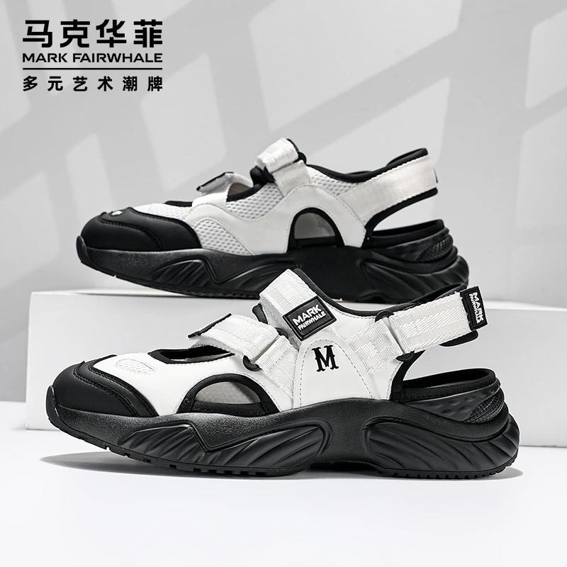 马克华菲海螺鞋冬季沙滩鞋户外凉鞋防滑软底2025新款潮流男溯溪鞋