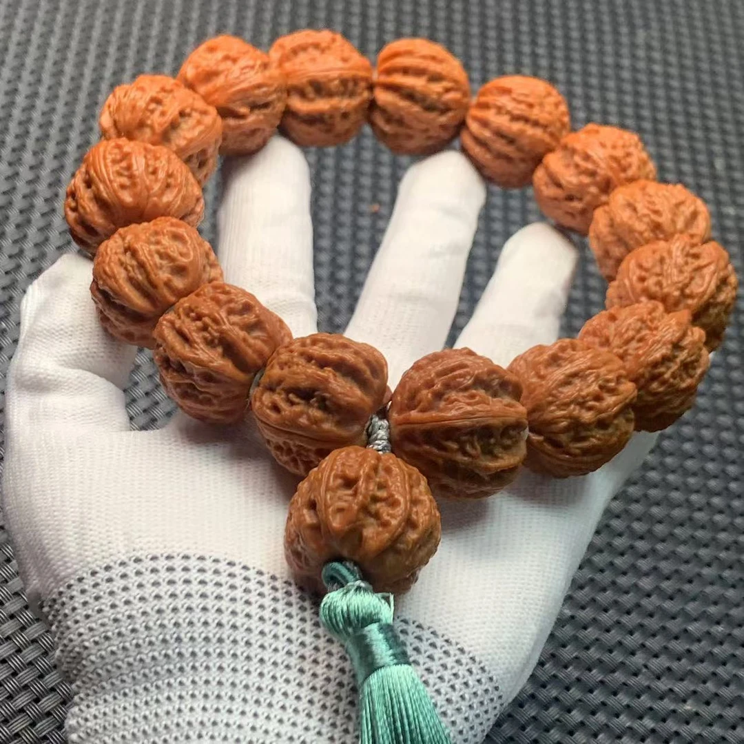 莲花京八棱文玩核桃手持