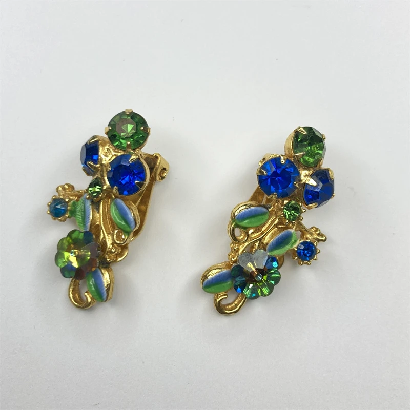 合金耳饰 清新小花耳环1-12【2061202-036】