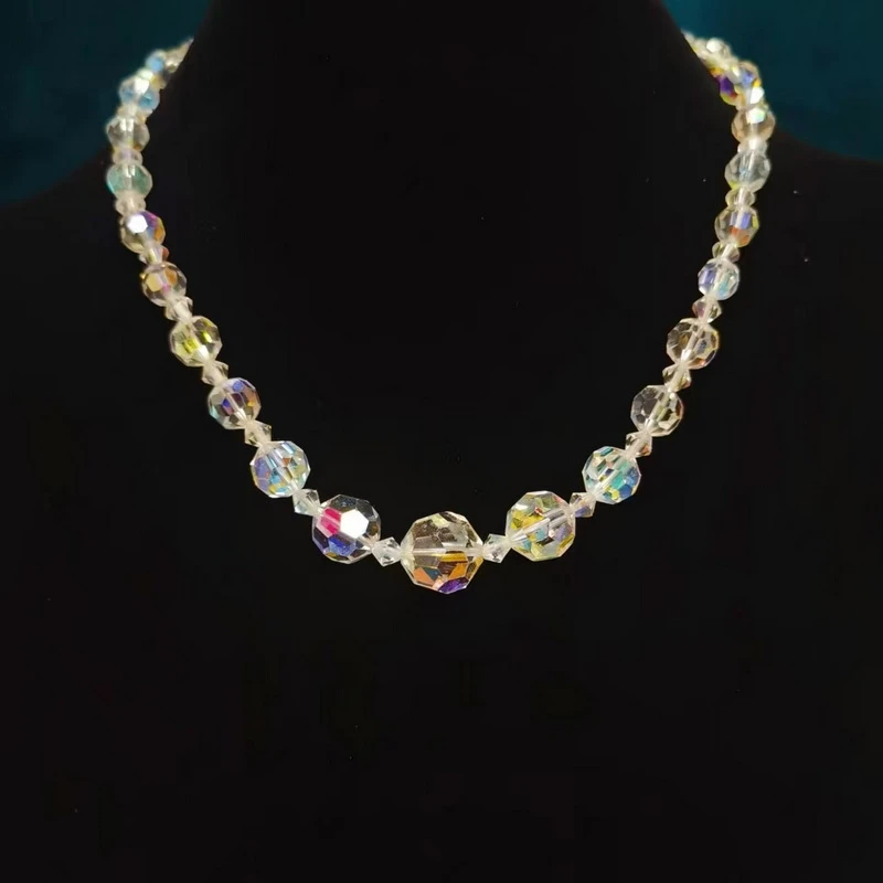 花朵扣头多面切割项链【20240402QT2-027】