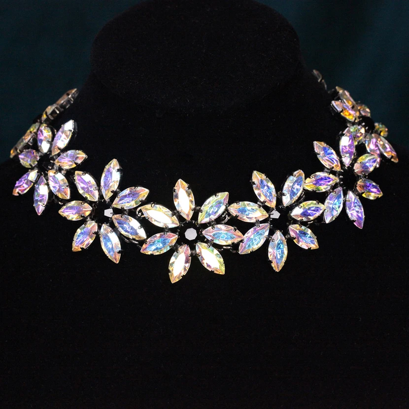 BW90幻彩花朵choker项链【20230715QT3-070】