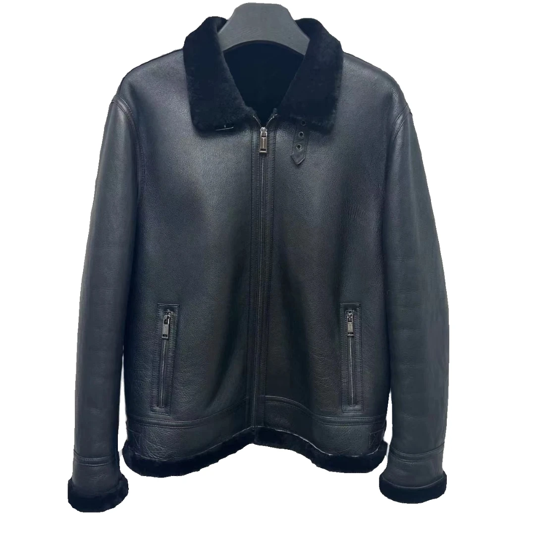 【本秩服饰】男士冬季加厚皮毛一体时尚休闲42255464643213454654