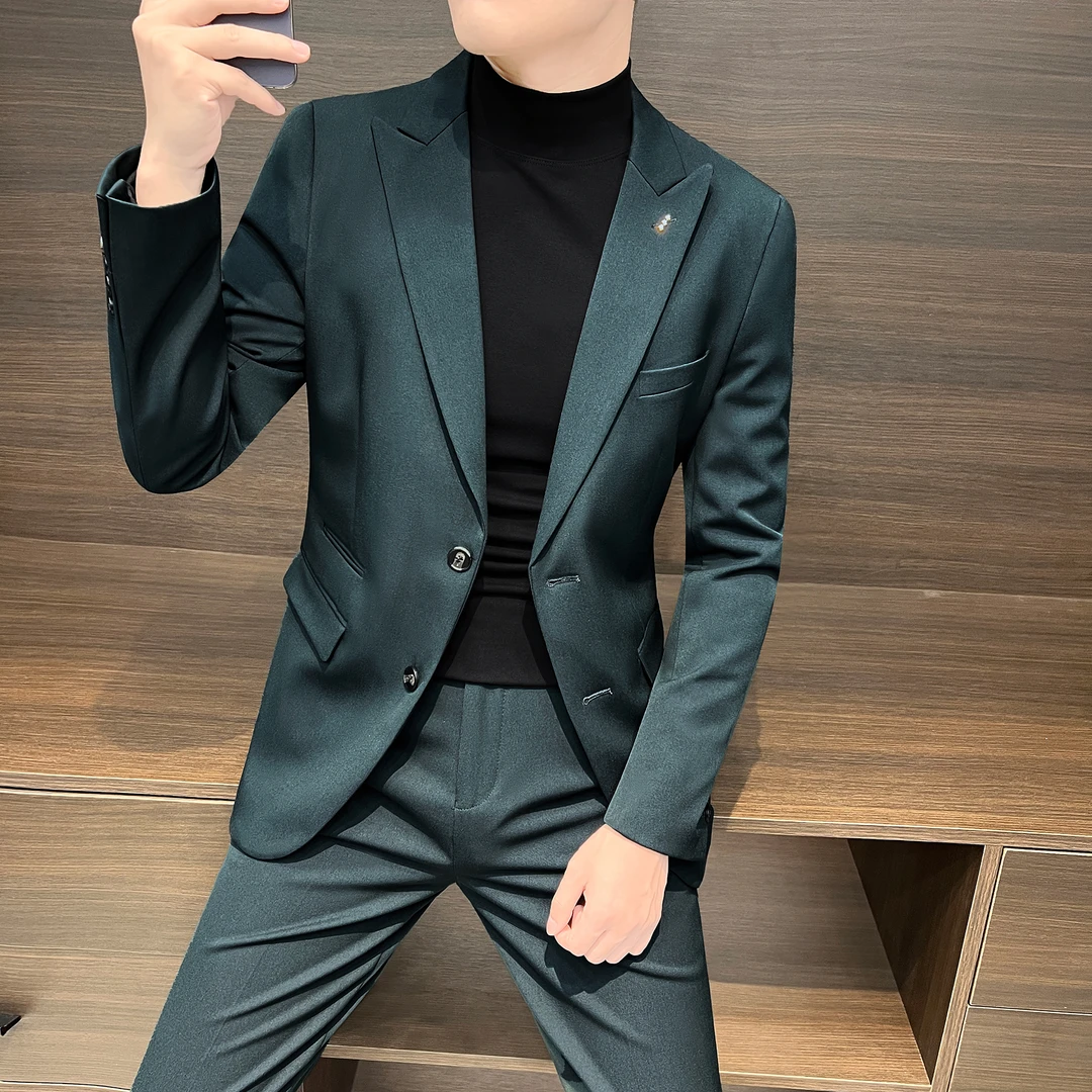 西装外套男商务正装高级感休闲男装上衣春季西服男款爆款2025新款