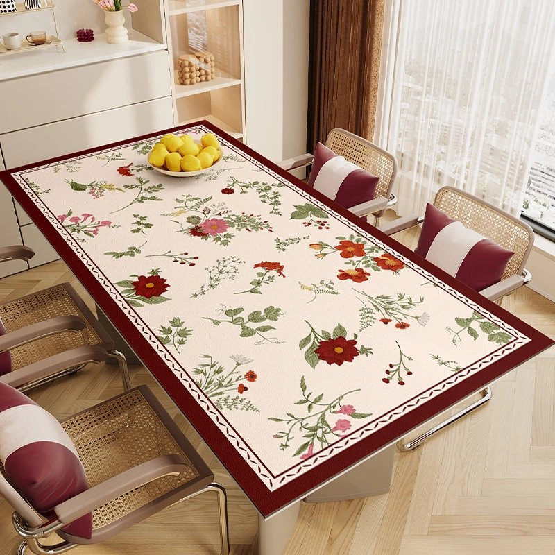 七七家长方形可裁剪桌布家用防油隔热隔热防烫免洗防水桌垫