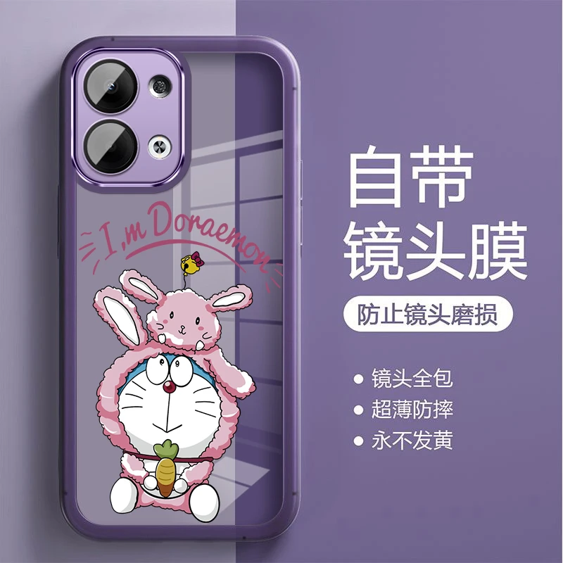 新款适用opporeno13Pro手机壳透明女士RENO13潮牌 全包镜头膜网红