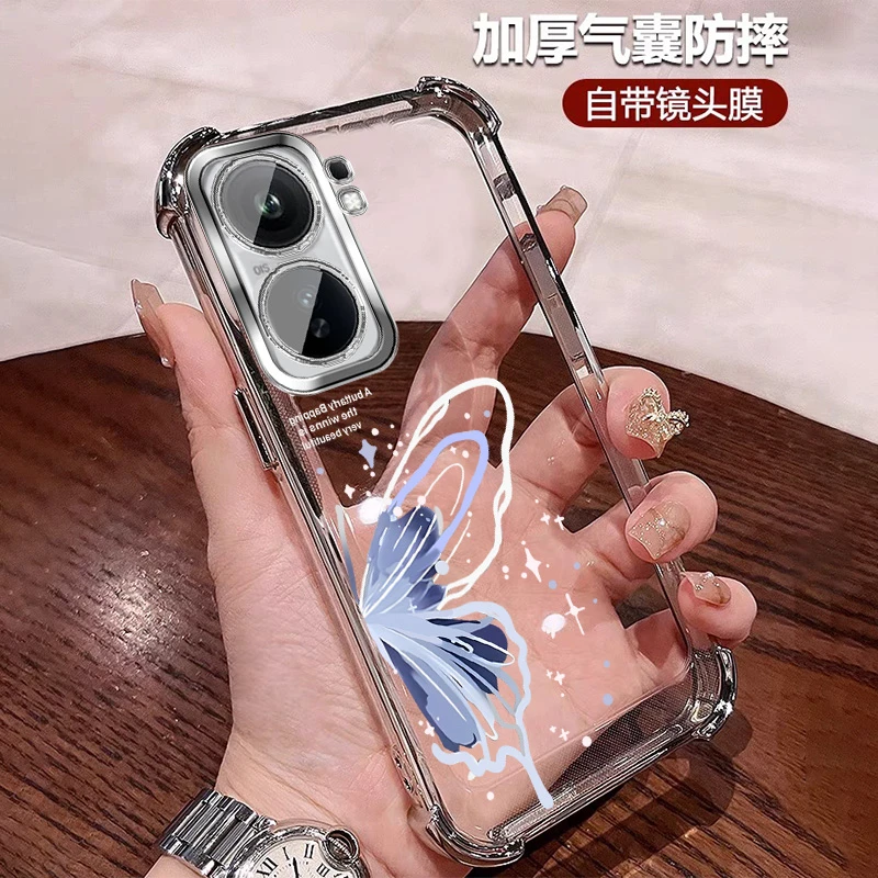 公主风适用iQOONeo11手机壳ins风网红气囊防摔软硅胶全包带镜头膜