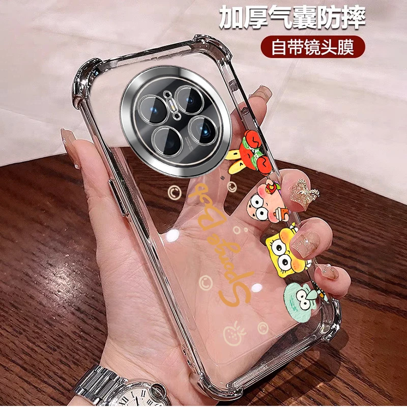 动漫风适用华为mate70手机壳气囊四角防摔ins全包镜头膜MATE70pro