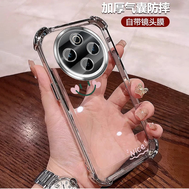 新款适用OPPOA3手机壳女四角防摔透明气囊a3pro全包镜头膜 软创意