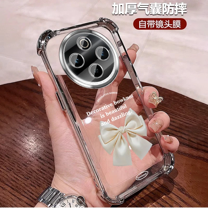时尚蝴蝶适用vivoy500手机壳四角防摔气囊轻奢 ins全包带镜头膜女