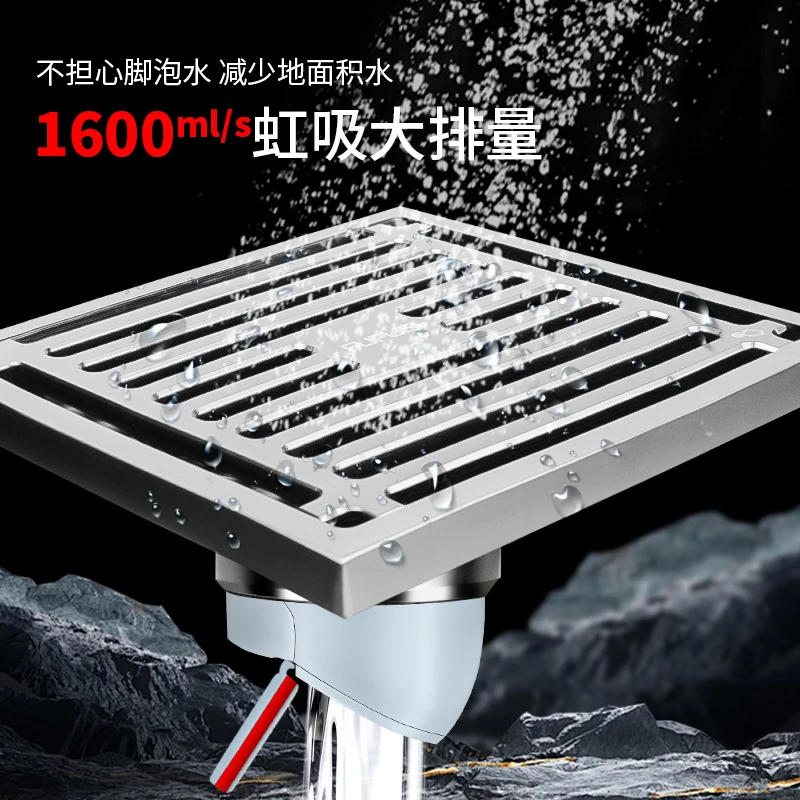 【富普斯】全铜地漏防臭防虫加厚排水地漏