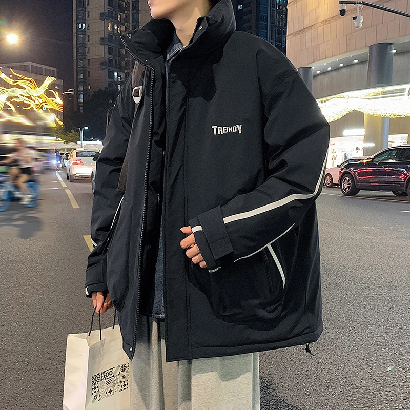 棉衣外套男士秋冬季2023年新款加厚保暖潮牌立领棉袄冬天男款棉服