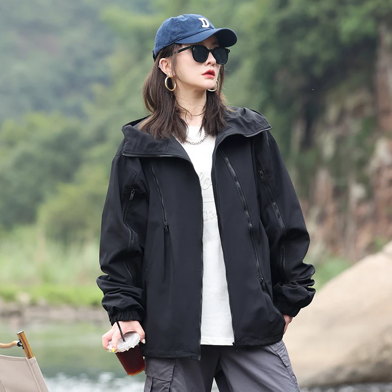 美式vfc冲锋夹克男vintage宽松美式大码情侣装风衣户外夹克春秋