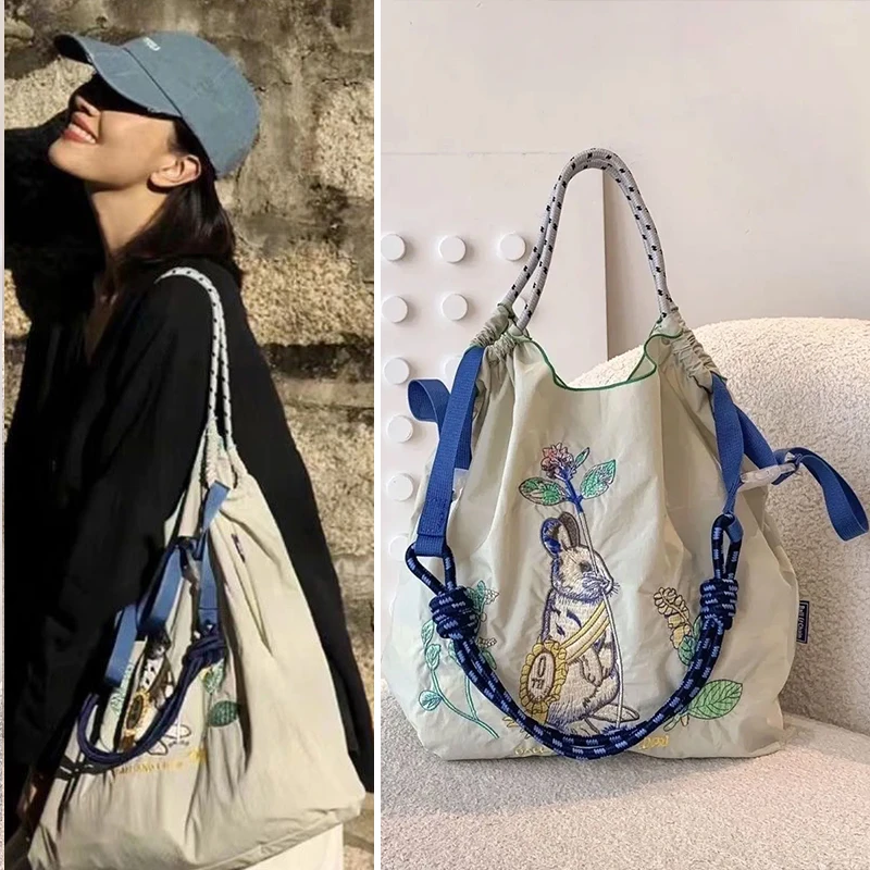 【达人专属】高圆圆同款刺绣包ball china大托特包单肩斜跨女包