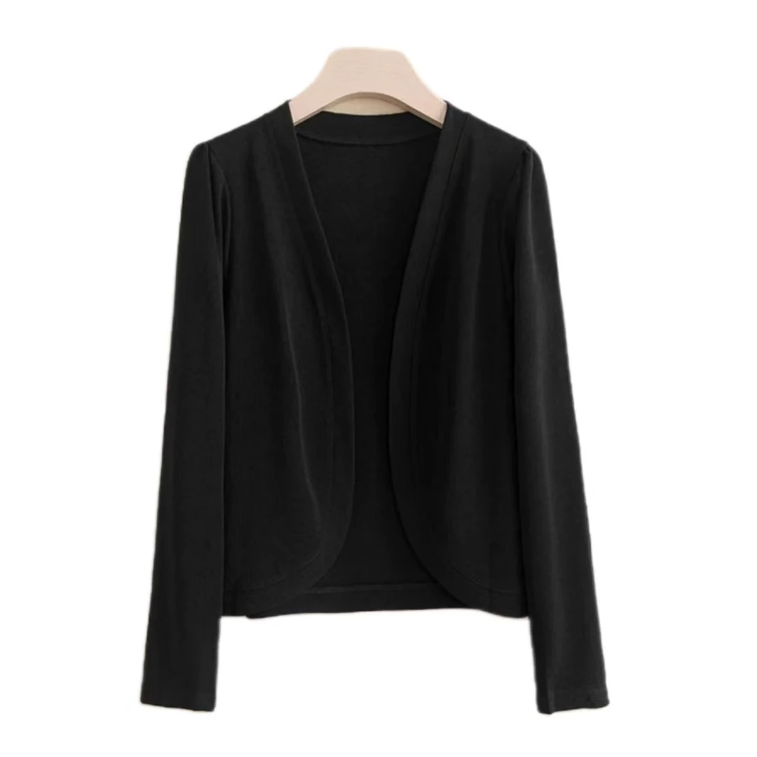 夏季网纱长袖短款时尚薄款宽松气质防晒冰感上衣女外套