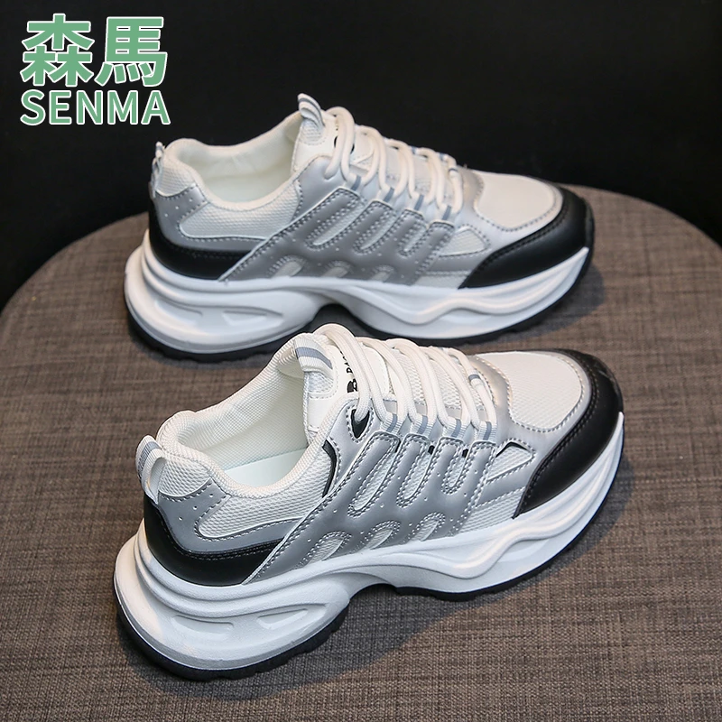 SENMA森马2023春秋新款韩版软底老爹鞋女ins潮鞋休闲运动百搭板鞋