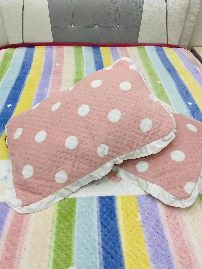 牛奶绒  【枕套】加厚  夹棉