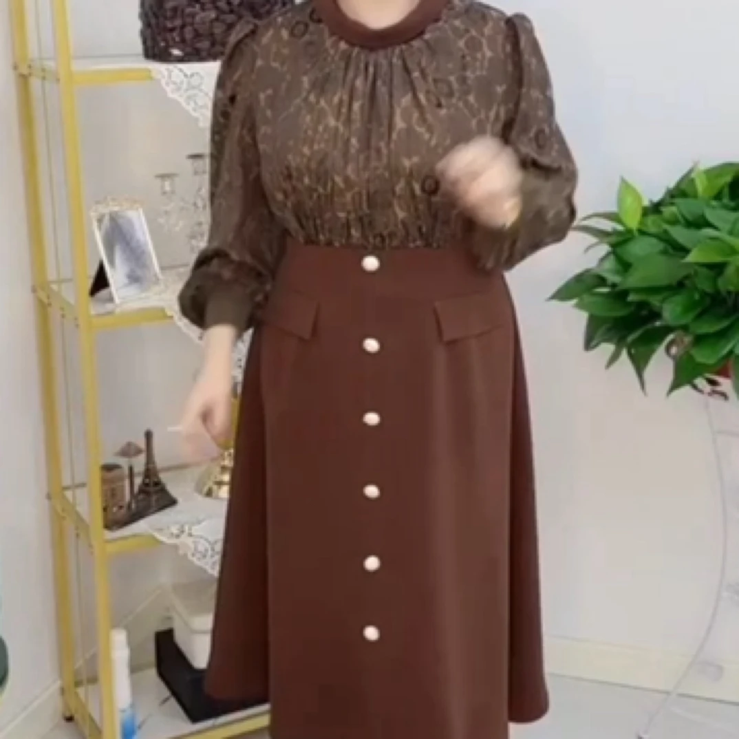 女装连衣裙礼服显瘦气质长袖时尚百搭