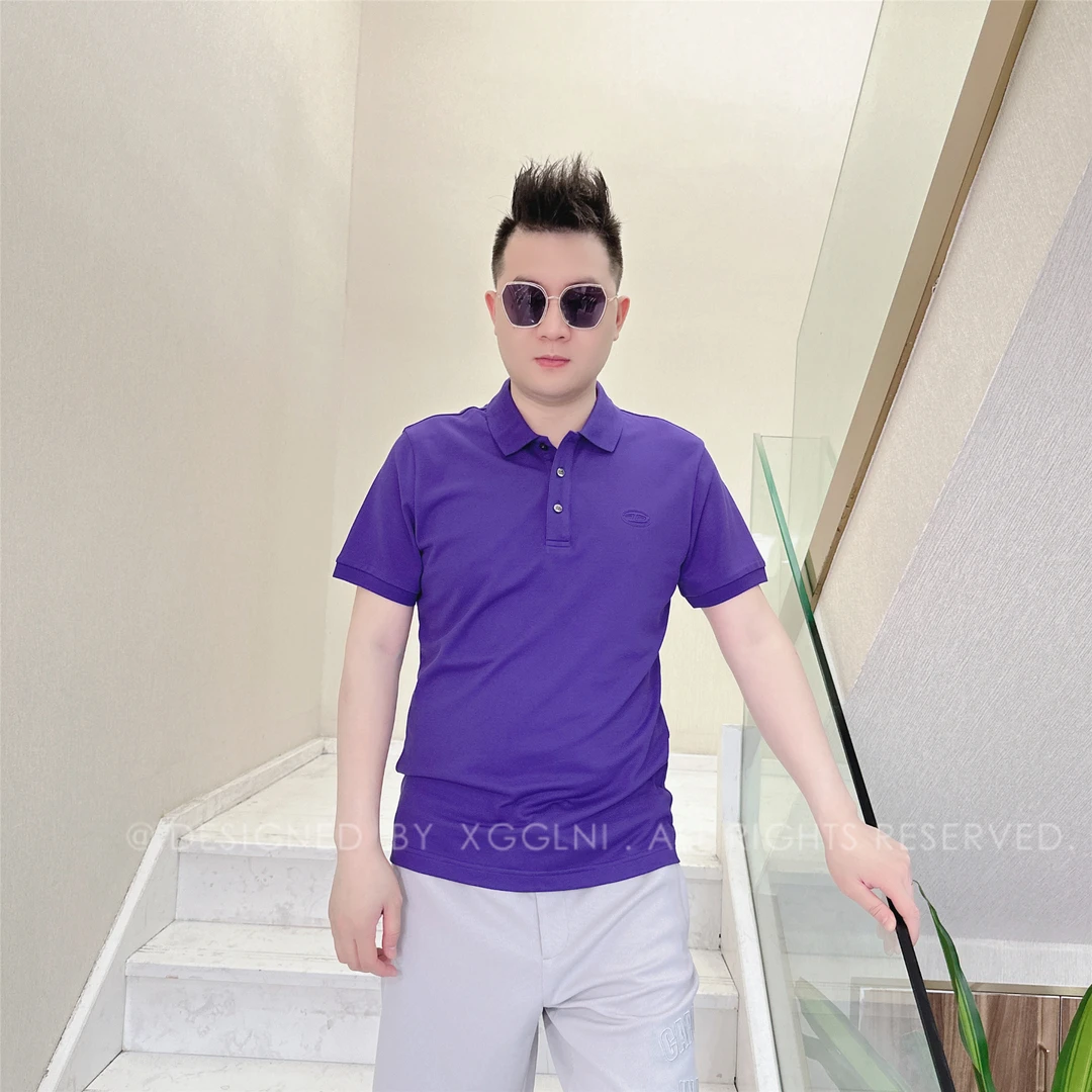 夏季款JCDC四种颜色纯色男士品质高端轻奢洋气上档次短袖POLO衫