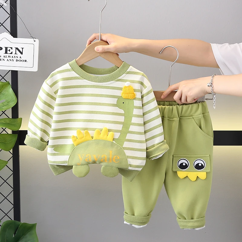 童装男童秋装套装新款婴儿童春秋季洋气男宝宝卡通长袖卫衣两件套