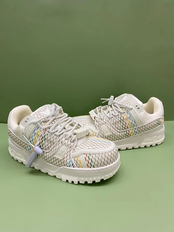 41码 路易威登 Trainer Maxi 彩虹条纹 胖丁 24年新款