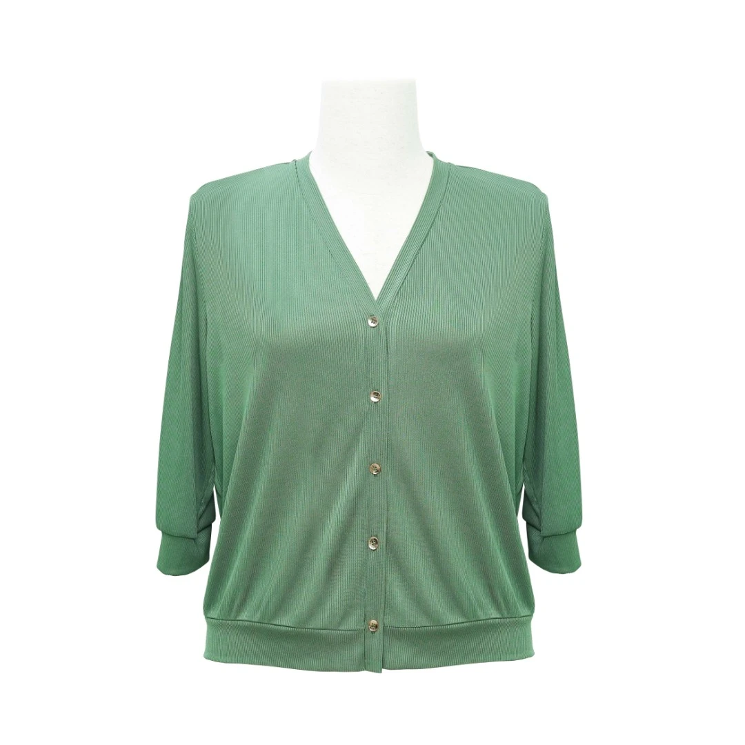 娜丹静原创轻奢大码女装时尚显瘦薄款黑色百搭针织开衫LT23580