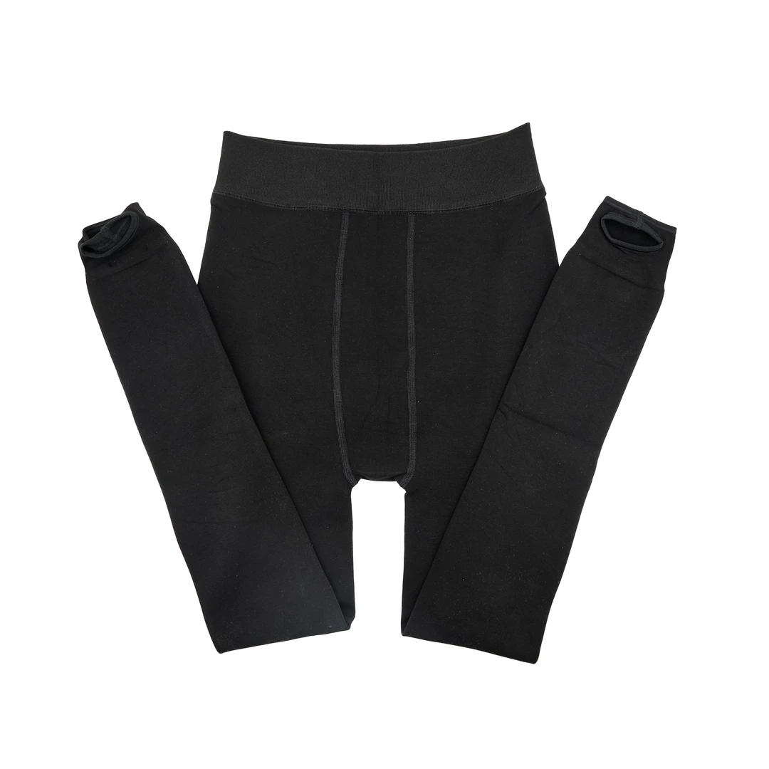 娜丹静原创轻奢大码女装紧身弹力黑色高腰百搭打底裤NDJ-006