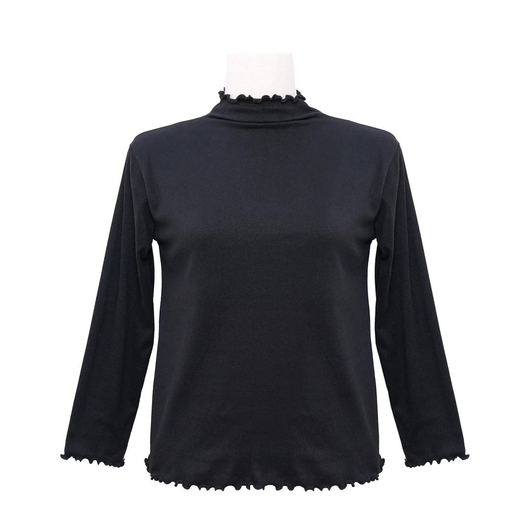 娜丹静原创轻奢大码女装时尚显瘦百搭保暖秋冬打底德绒上衣W2365