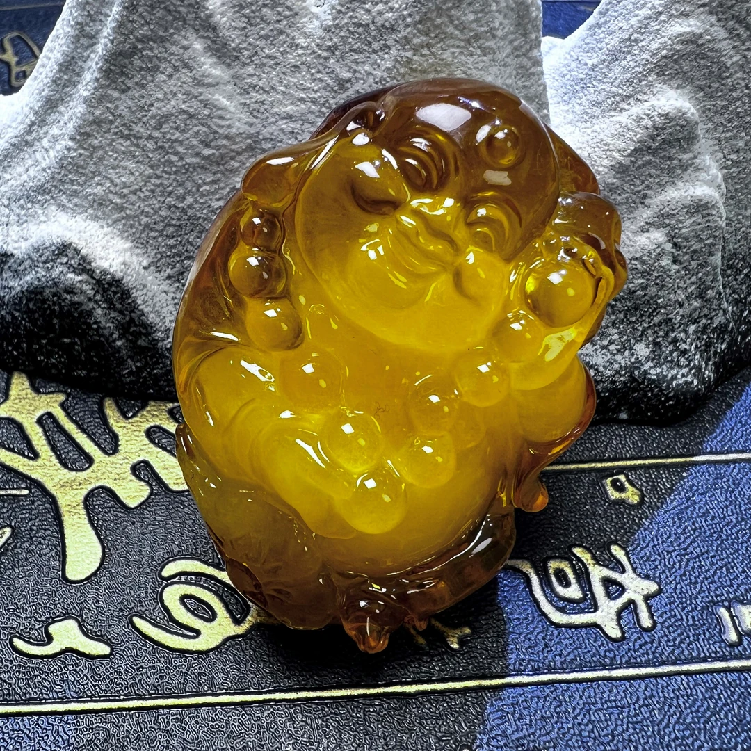 歪头笑脸大佛公高端时尚项链毛衣链吊坠配饰