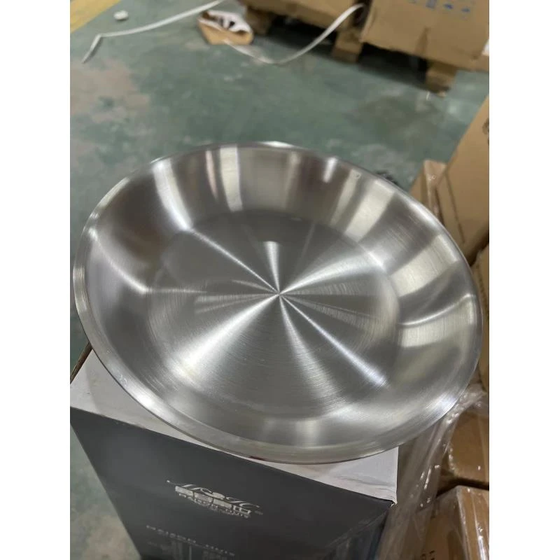 MR如道夫24cm高品质不锈钢无柄煎锅