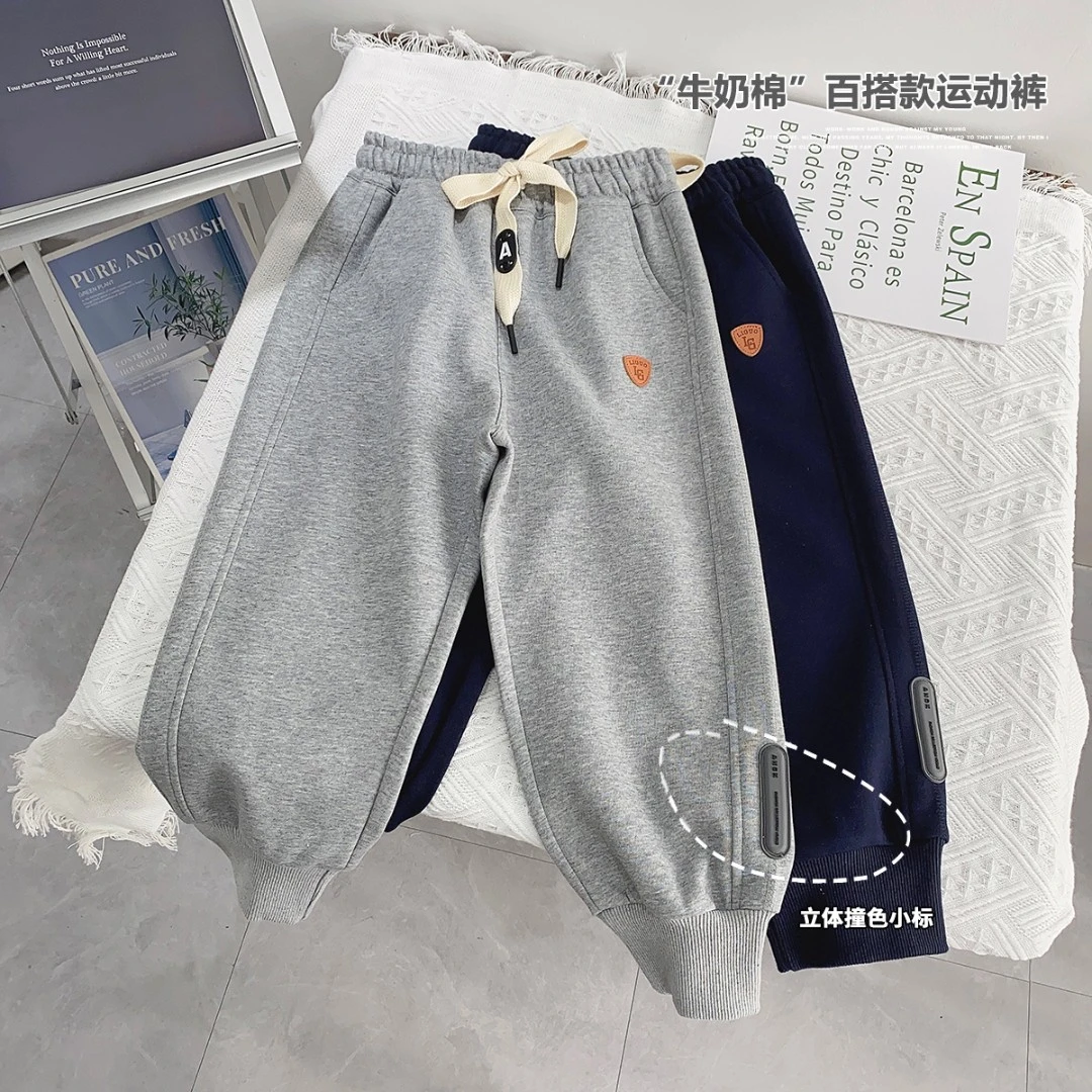 儿童百搭款运动裤运动裤中大童宽松洋气休闲裤中大童裤子23062